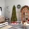 8.5ft. Pre-Lit Slim Colorado Mountain Spruce Artificial Christmas Tree, Multifunction White Micro LED Lights